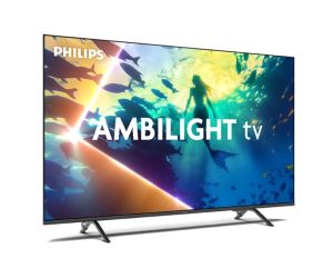 Philips TV 50PUS8010/12, 50" 4K UHD LED, 3840x2160p, 60Hz, DVB-T/T2/T2-HD/C/S/S2, 60Hz, Ambilight 3, Pixel Precise UHD, HDR+, Titan OS, Dolby Atmos & DTS:X, 3*HDMI, 2*USB, VRR, 802.11ac, BT 5.2, 20W RMS, Black