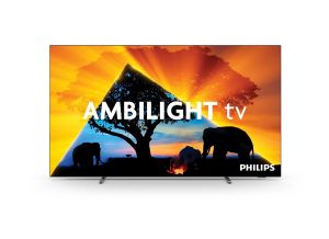 Philips TV 55OLED769/12 , 55" UHD 4K OLED 120Hz Ultra-low lag, 3840x2160, DVB-T/T2/T2-HD/C/S/S2, Ambilight 3, HDR10+, Titan OS, Dolby Vision, Atmos, DTS Play-Fi, P5 Perfect/Al, BT 5.2, 4*HDMI, G-Sync, VRR, Free Sync, 2* USB, 802.11ac, Lan, 20W RMS