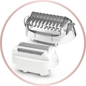 Epilator Rowenta EP4930F0 Wet & Dry Aquasoft, epilator/ aparat de ras/ aparat de tuns 3 în 1, tehnologie avansată de epilare