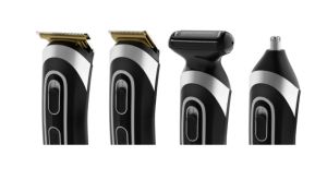 Mașină de tuns Rowenta TN9140F4, Multistyler Trim & Style Easy, păr + barbă + corp + ureche și nas, fără fir, umedă și uscată, lungime minimă de tuns 0,5 mm, lamă de păr 42 mm, 6 piepteni de păr fix, lungimi de tuns 3, 6, 9 , 12, mm, lama de barba 32mm, 3