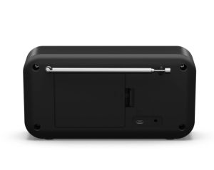 Radio Sharp Radios DR-P420(BK), PORTABLE DIGITAL RADIO, Bluetooth 5.0, 20 DAB+/DAB/FM, Auto time/date, LCD Display, Dual alarm, Micro USB x1 (power supply), 3.5mm Headphone jack / line-out, Black