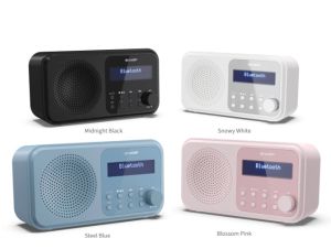 Radio Sharp Radios DR-P420(BK), PORTABLE DIGITAL RADIO, Bluetooth 5.0, 20 DAB+/DAB/FM, Auto time/date, LCD Display, Dual alarm, Micro USB x1 (power supply), 3.5mm Headphone jack / line-out, Black