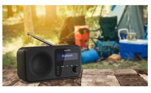 Radio Sharp Radios DR-P420(BK), PORTABLE DIGITAL RADIO, Bluetooth 5.0, 20 DAB+/DAB/FM, Auto time/date, LCD Display, Dual alarm, Micro USB x1 (power supply), 3.5mm Headphone jack / line-out, Black
