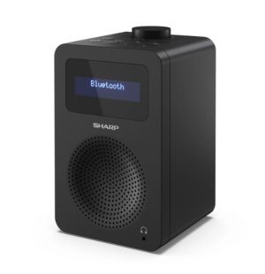 Radio Sharp Radios DR-430(BK), DIGITAL RADIO, Bluetooth 5.0, 5W, 20 DAB+/DAB/FM, Auto time/date, LCD Display, Dual alarm, 3.5mm Headphone jack / line-out, Black