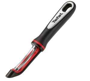 Peeler Tefal K2071014, Ingenio, Peeler, Instrument de bucătărie, Lame din oțel inoxidabil, 30x9,8x3,6cm, Până la 230°C, Se poate spăla în mașina de spălat vase, negru și roșu