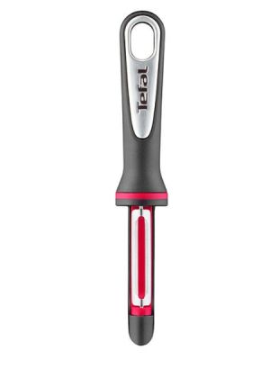 Peeler Tefal K2071014, Ingenio, Peeler, Instrument de bucătărie, Lame din oțel inoxidabil, 30x9,8x3,6cm, Până la 230°C, Se poate spăla în mașina de spălat vase, negru și roșu