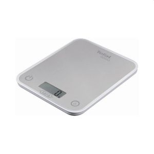 Везна Tefal BC5004V2, Optiss silver, ultra slim glass, 5 kg / 1g/ml graduation, tara, liquid function, 2 batteries LR03 AAA included, new markings on product