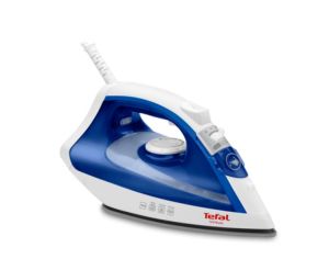 Fier de calcat Tefal FV1711E0, Virtuo alb & albastru catifea, 1800W - 0-24g/min - shot 80g/min - talpa PTFE - rezervor apa 200 ml - lungime cablu 1,9 m - functie anti picurare