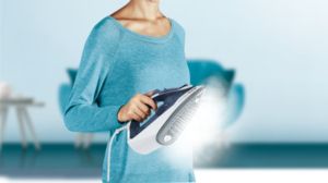 Fier de calcat Tefal FV2837, Express Steam, albastru, 2400W, 35g/min, shot 165g/min, AD, rezervor apa 270 ml, talpa ceramica