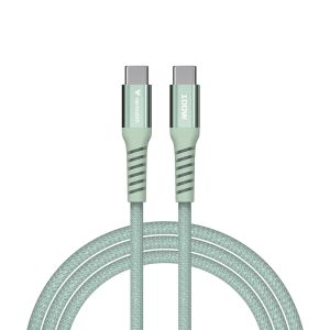 Cable Verbatim Sync & Charge USB-C to USB-C 100W Magnetic 120 cm - Green