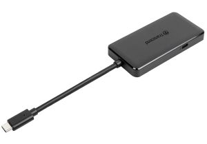 USB хъб Transcend 3-Port Hub, 1-Port PD, SD/MicroSD Reader, USB 3.1 Gen 2, Type C