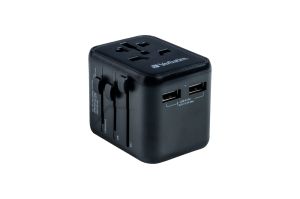 Adapter Verbatim UTA-01 Universal Travel Adapter with 2 x USB-A ports