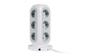 Splitter Verbatim EUPT-01 EU Power Tower 11 AC with 2 x USB-C / 2 x USB-A