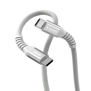 Cable Verbatim Sync & Charge USB-C to USB-C 60W Magnetic 120 cm - Grey