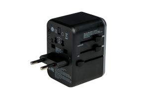 Adapter Verbatim UTA-04 Universal Travel Adapter with 1 x USB-C PD 61W & QC 3.0 / 1 x USB-C / 3 x USB-A