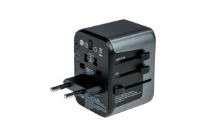 Adapter Verbatim UTA-03 Universal Travel Adapter with 1 x USB-C PD 30W & QC 3.0 / 2 x USB-C / 2 x USB-A