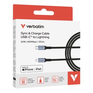 Cable Verbatim Sync & Charge USB-C to Lightning 120 cm