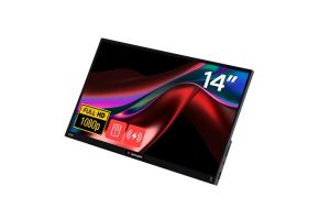 Monitor Verbatim Portable 14" FHD Touch Monitor LIGHT with Wireless Power Supply incl. Power Bank 5000mAh