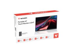 Monitor Verbatim Portable 14" FHD Touch Monitor LIGHT with Wireless Power Supply incl. Power Bank 5000mAh