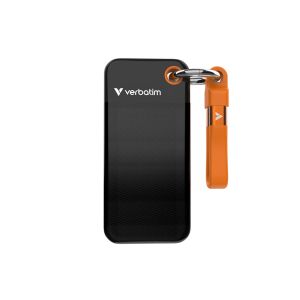 Verbatim Pocket SSD USB 3.2 Gen 2 2TB Black/Orange Hard Drive