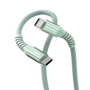 Cable Verbatim Sync & Charge USB-C to USB-C 60W Magnetic 120 cm - Green