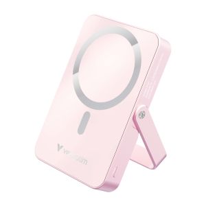 Verbatim Charge 'n' Go Power Bank with Stand Magnetic Wireless 10000mAh Pink