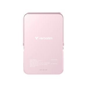 Verbatim Charge 'n' Go Power Bank with Stand Magnetic Wireless 10000mAh Pink