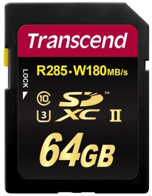 Memory Transcend 64GB SDXC Class3 UHS-II Card