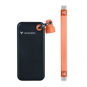 Verbatim Pocket SSD USB 3.2 Gen 2 1TB Black/Orange Hard Drive