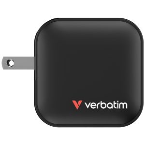 Verbatim Mini GaN Charger 70W 3 Port US plug with EU and UK adaptors