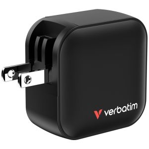 Verbatim Mini GaN Charger 70W 3 Port US plug with EU and UK adaptors