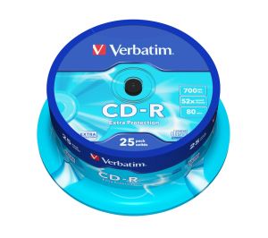 Media Verbatim CD-R 700MB 52X EXTRA PROTECTION SURFACE (25 PACK)