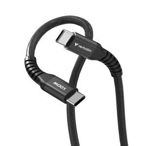 Cable Verbatim Sync & Charge USB-C to USB-C 100W Magnetic 120 cm - Black