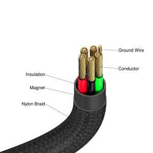 Cable Verbatim Sync & Charge USB-C to USB-C 100W Magnetic 120 cm - Black