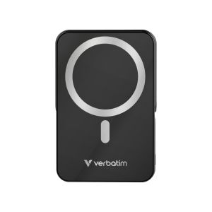 Verbatim Charge 'n' Go Power Bank with Stand Magnetic Wireless 10000mAh Black