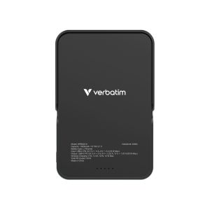 Verbatim Charge 'n' Go Power Bank with Stand Magnetic Wireless 10000mAh Black