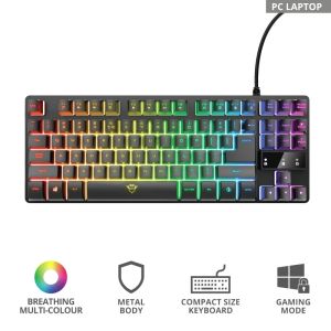 Keyboard TRUST GXT 833 Thado TKL Gaming Keyboard US