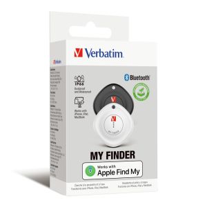 Tracking device Verbatim MYF-02 MyFinder Bluetooth Item Finder 2 pack Black/White