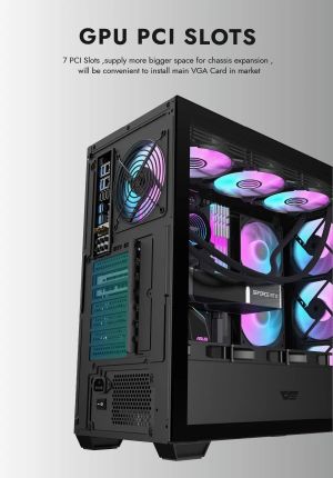 Darkflash кутия Case ATX - DS900 Mesh Black - 4 x 120 mm A-RGB fans included