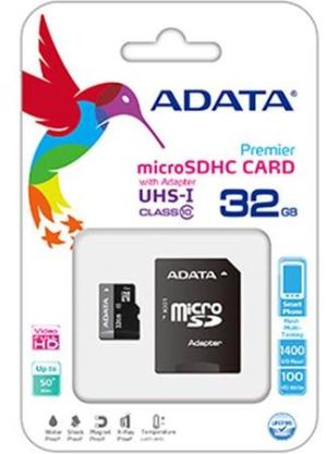 ADATA Premier MicroSD 32GB Class 10 UHS-I Portable Memory