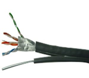 FTP cable + carrier rope Cat.5e/M 24AWG CU