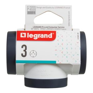 Adapter LEGRAND for contact 3x Shuko T-shaped