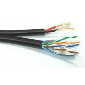 FTP Cat5e 24AWG CU cable+power 2x0.75mm CU