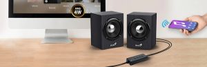 Genius тонколони Speakers 2.0 - SP-HF385BT - 4W RMS, Bluetooth 5.0, Wood