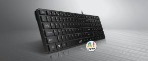 Genius клавиатура Slim Keyboard SlimStar 126 White - Copilot, Low profile Chocolate