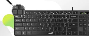 Genius клавиатура Slim Keyboard SlimStar 126 Black - Copilot, Low profile Chocolate
