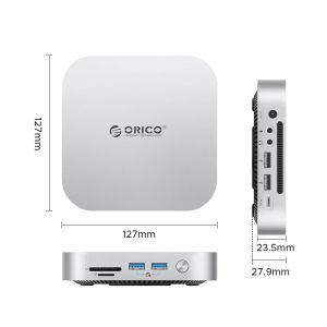 Orico SSD Docking station M.2 NVMe - USB-C(10Gbps) x 1, USB3.2 x 2, USB2.0 x 2, M.2 x 1, Audio, SD/TF 4.0 - MiniLink M49P-EU-SV