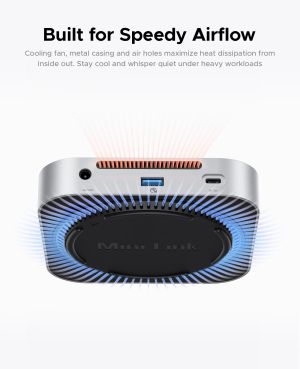 Orico SSD Docking station M.2 NVMe - USB-C(10Gbps) x 1, USB3.2 x 2, USB2.0 x 2, M.2 x 1, Audio, SD/TF 4.0 - MiniLink M49P-EU-SV