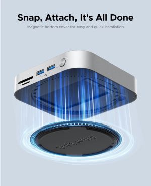 Orico докинг станция SSD Docking station M.2 NVMe - USB4(40Gbps) x 1, USB3.2(10Gbps) x 3, M.2 SSD x 2, SD/TF 4.0 - MiniLink M47P-EU-SV