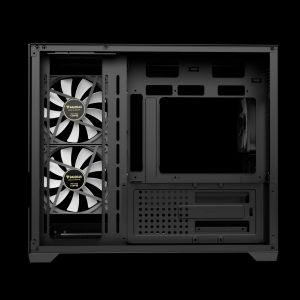 Gamdias кутия Case mATX - AURA GC10M v2 - 3 x 120 mm A-RGB, USB-C, Tempered Glass